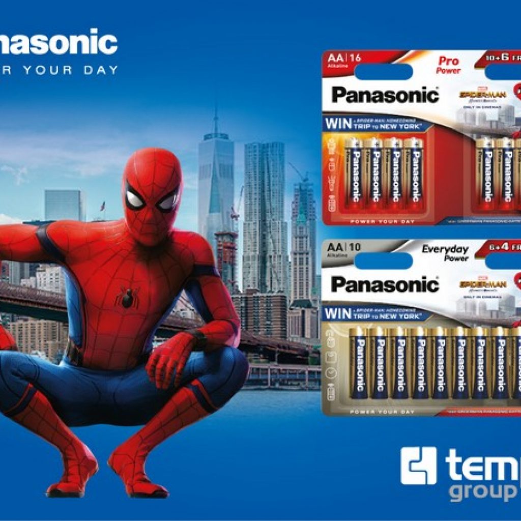 We distribute the batteries of Spider-Man, the most famous superhero