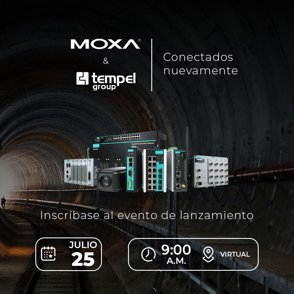 Moxa ha reanudado su relación con Tempel Group Colombia, fortaleciendo su presencia en el mercado latinoamericano. Esta colaboración permite desarrollar proyectos innovadores y soluciones tecnológicas avanzadas.