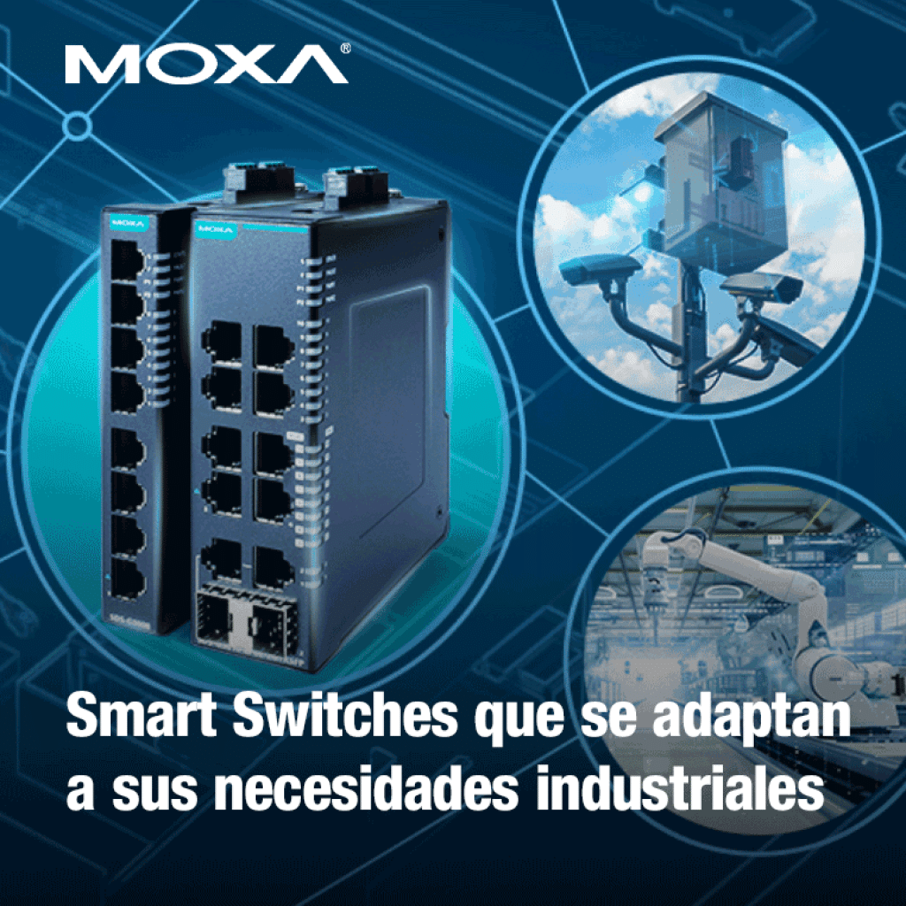 Simplicidad y funcionalidad para los ingenieros de automatización en switches automatizados. Configuración, monitoreo y gestión de redes industriales con Moxa