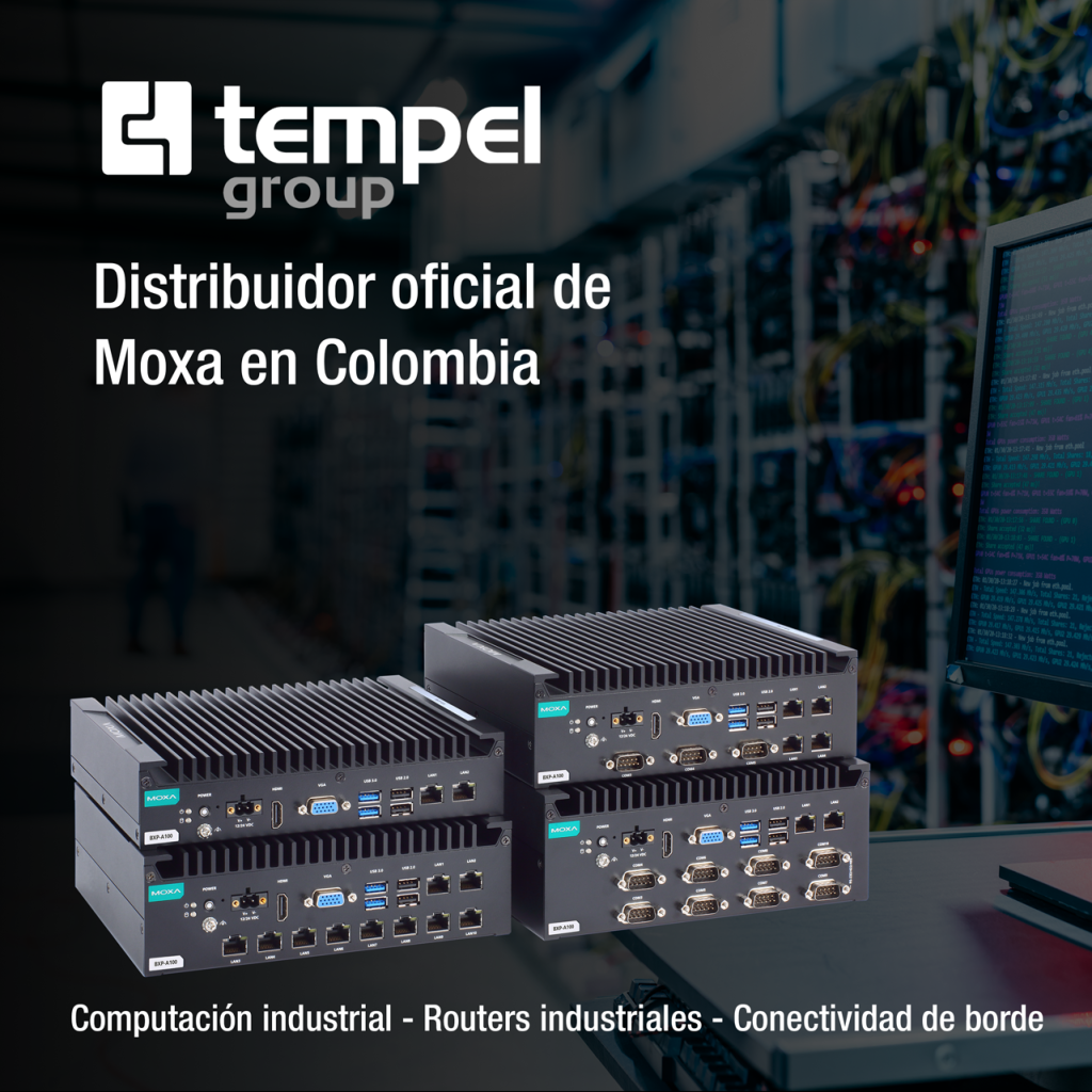 La alianza de más de 30 años entre Tempel Group y Moxa a nivel mundial, ofrece soluciones de computación industrial, conectividad de borde y routers industriales en Colombia.