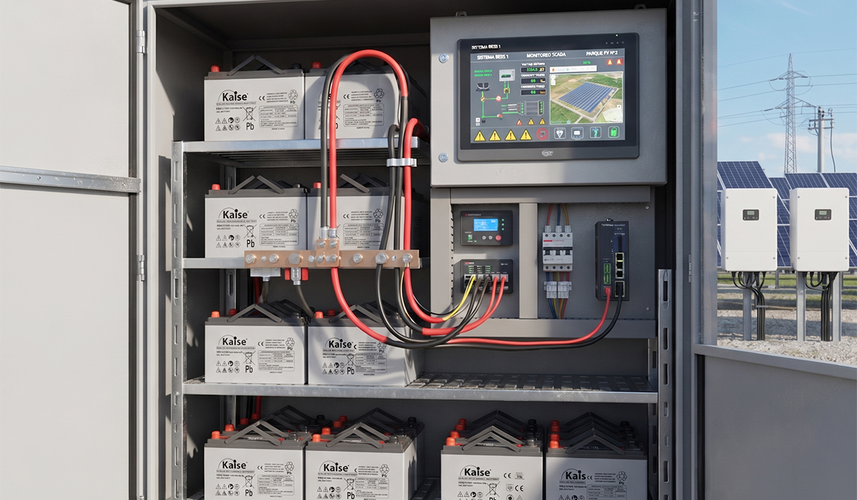 Gabinete de baterías Kaise Gel, para almacenamiento de energía fotovoltaica